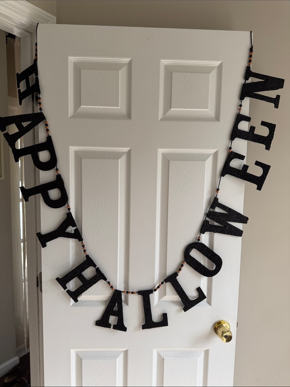 Pottery Barn Kids Black 'Happy Halloween' Garland
